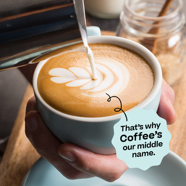 <p>Our coffee recently won 6 awards at the 2021 Golden Bean Australia Awards. With 5 bronze medals and 1 silver medal in the chain store categories our coffee is quality and we're obsessed!</p><p>Our signature blend recently won 2 bronze medals at the 2021 Golden Bean Australia Awards in the categories of best chain store milk based coffee and best chain store espresso.</p><p>That’s why Coffee's our middle name.</p>
