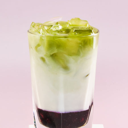 Iced Blueberry Matcha