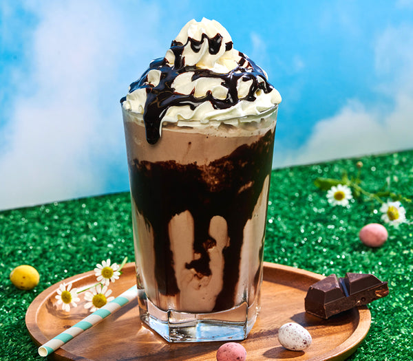 <p>Try our Double Drizzle Choc Frappé for your chocolate cravings with a choc frappé base, two chocolate sauce drizzles and topped with cream.<br/>2252kJ</p>