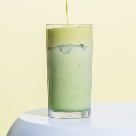 Iced Matcha w Matcha Cloud