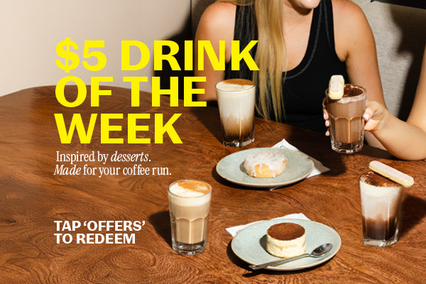 <p>Unlock a new $5 drink every Monday in The Club app.<br/>Just head to the 'Offers' tab and scan to redeem.</p>