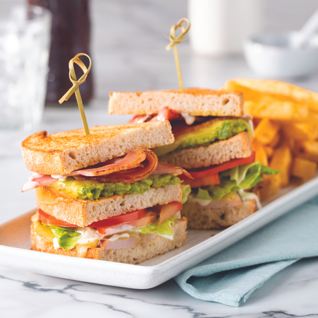 Chicken & Bacon Club Sandwich with Chips