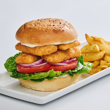 Whiting Fish Burger with Chips